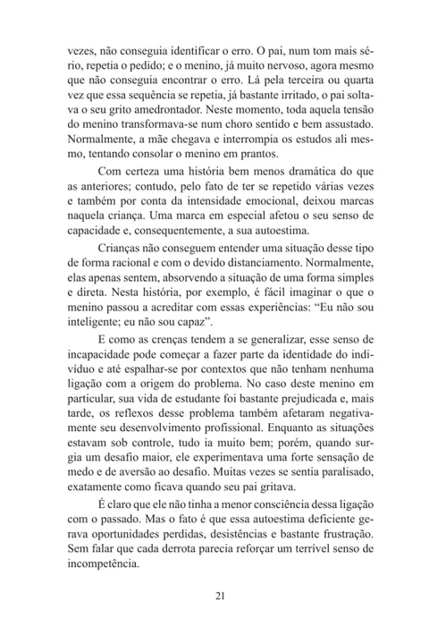 Página 21 do livro, com o relato do caso 4